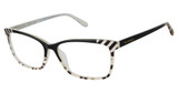 Lulu Guinness Eyeglasses L236 blk/animal/BLK