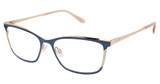 Lulu Guinness Eyeglasses L239 slate/pink/SLA