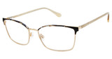 Lulu Guinness Eyeglasses L235 gold/black/GLD