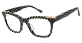 L.A.M.B. Eyeglasses LA111 black/grey checker/BLC