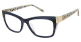 L.A.M.B. Eyeglasses LAUF113 blue marble/BLU