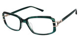 L.A.M.B. Eyeglasses LAUF114 green marble/GRN