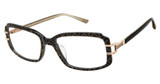 L.A.M.B. Eyeglasses LAUF114 black/gold/BLK