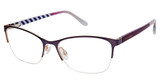 Lulu Guinness Eyeglasses L946 purple/PUR