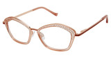 Tura Eyeglasses TE285 amber/rose gold/BLS