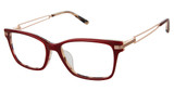 L.A.M.B. Eyeglasses LAUF115 red/RED