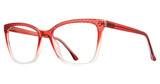 Value Eyeglasses METRO 67 shiny wine crystal gradient