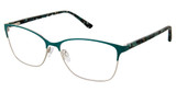 Superflex Eyeglasses SF-626 EMERALD SILVER/S216
