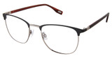 Evatik Eyeglasses EVATIK 9255 BLACK WINE HORN/M200