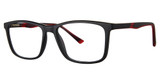 Modern Plastics II Eyeglasses Finish Line black/red