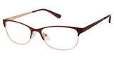 Isaac Mizrahi New York Eyeglasses IM 30068 Burgundy/BU