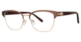 Modern Art Eyeglasses A624 matte mocha/gold