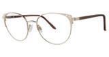 Daisy Fuentes Eyeglasses Daisy Fuentes Alejandra Almond/Gold/3