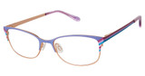 Lulu by Lulu Guinness Eyeglasses LK047 purple/rgd/PUR