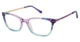 Lulu by Lulu Guinness Eyeglasses LK048 purple/blue/PUR