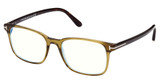 Tom Ford Eyeglasses FT5831-B shiny dark green/096