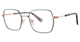 Fashiontabulous Eyeglasses 10X268 teal/rose gold