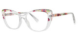 Modern Plastics II Eyeglasses BLOOMS crystal rose 3