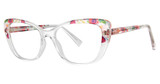 Modern Plastics II Eyeglasses BLOOMS crystal poppy 2