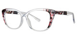 Modern Plastics II Eyeglasses Macie crystal/burgundy/black