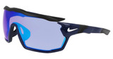 Nike Eyeglasses NIKE SHOW X RUSH TEAM FD1887 MIDNIGHT NAVY/BLUE MIRROR/410