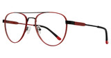 ECKO Unltd Eyeglasses ECKO603 Matte Red/Black/RED/BLACK