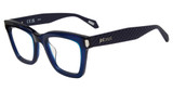 Just Cavalli Eyeglasses VJC003V SHINY TRANSP.BLUE 0AGQ