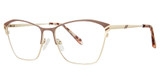 Genevieve Paris Design Eyeglasses Lexie matte mocha/gold