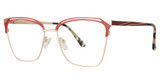 Genevieve Paris Design Eyeglasses Francesca matte red/gold