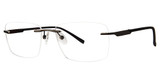 G.V. Executive Eyeglasses GVX589 matte gunmetal/black