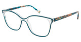 BETSEY JOHNSON Eyeglasses GLOW UP Teal/TEA