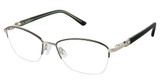Superflex Eyeglasses SF-630 GREEN SILVER/M216