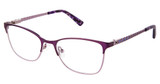 Nicole Miller Eyeglasses EMMA PURPLE/LIGHT/C03