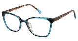 Ann Taylor Eyeglasses ATP828 TEAL / TORTOISE/C02