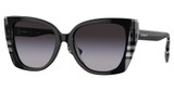 Burberry BE4393 MERYL BLACK/CHECK WHITE BLACK/40518G