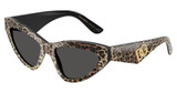 DOLCE & GABBANA Eyeglasses DG4439 LEO BROWN ON BLACK/316387