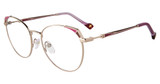 Yalea Eyeglasses VYA099 Silver/Purple 0H60