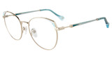 Yalea Eyeglasses VYA099 Silver/Blue 0SN9