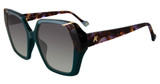Yalea Eyeglasses SYA105V Transparent Teal 06WT