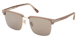 Tom Ford FT0997-H dark havana / roviex mirror/52L