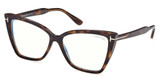 Tom Ford Eyeglasses FT5844-B dark havana/052