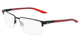 Nike Eyeglasses NIKE 8054 Satin Black/Matte Team Red/006