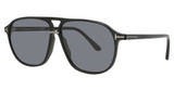 Tom Ford FT1026-N shiny black / smoke polarized/01D