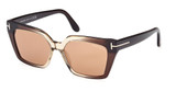 Tom Ford Eyeglasses FT1030 light brown/other / roviex/47J