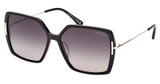 Tom Ford Eyeglasses FT1039-F shiny black / gradient smoke/01B