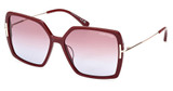 Tom Ford Eyeglasses FT1039 shiny bordeaux / gradient/69Z