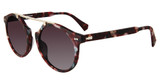 John Varvatos Eyeglasses SJV568 Matte Burgundy Havana 0BLH