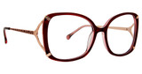 Trina Turk Eyeglasses Loulou Burgundy/BRG