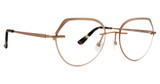 Totally Rimless Eyeglasses Visha(366) Brown/BRN