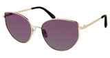 Derek Lam Eyeglasses KIRBY LIGHT GOLD BLACK/LTGD